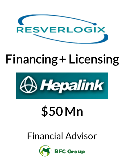 RESVERLOGIX 5000万融资+授权许可