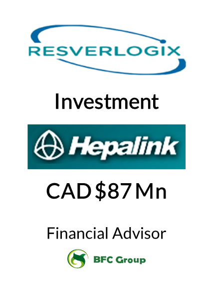 RESVERLOGIX 8700万加元投资